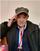 陕西省安康市抗战老兵毛孝连